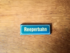 Vintage Kühlschrank Magnet Kühlschrankmagnet Hamburg Reeperbahn blau 7 x 2,5 cm