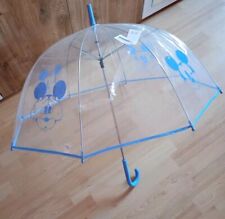 Micky Maus Mickey Mouse Regenschirm H&M Disney Rar Transparent Blau NEU