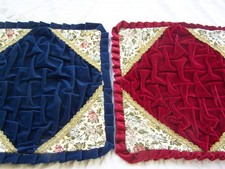 Vintage Brokat Samt Gobelin