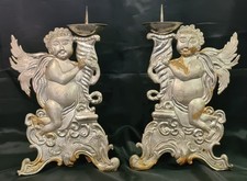2x BAROCKE LEUCHTERENGEL