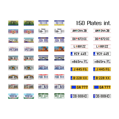 Waterslide decal 50 - decal, 1:50