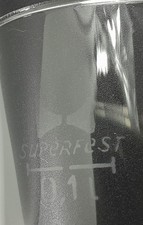 DDR "SUPERFEST" Glas Gastro BAR Zubehör Vintage RARITÄT RETRO 0,1L Gaststätte