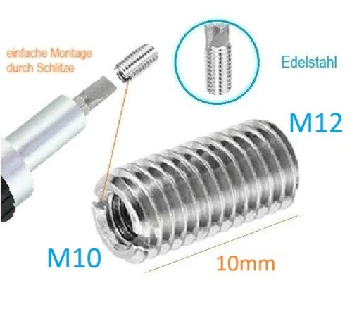 M12 auf m10 gewinde adapter - m12,