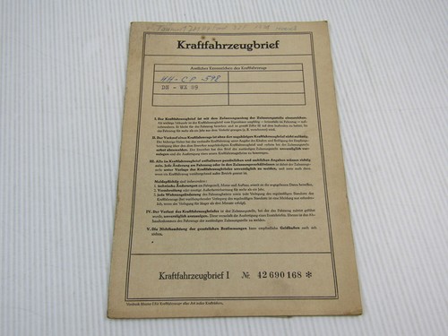 Kraftfahrzeugbrief ford 17m - kraftfahrzeugbrief, p7