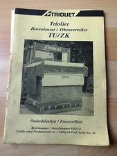 Trioliet Siloschneider  ObenverteilerTU / ZK Ersatzteilliste 
