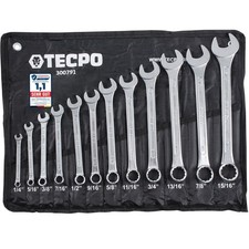 TECPO MAUL RINGSCHLÜSSEL SATZ 1/4 - 15/16 ZOLL WERKZEUG SCHLÜSSEL MAULSCHLÜSSEL