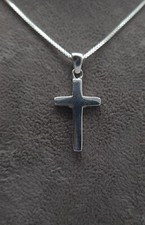 Kreuz anhänger mit kette - mit, echt