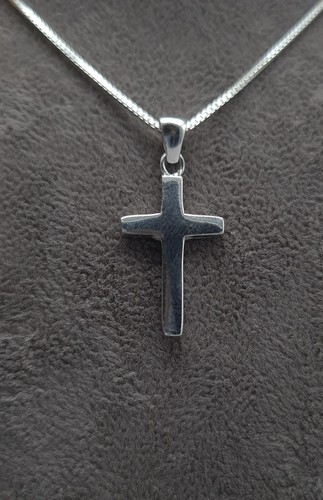 Kreuz anhänger mit kette echt - kreuz,