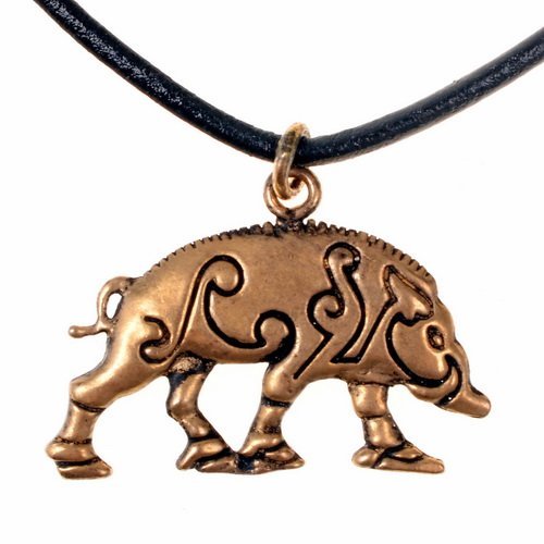 Amulett keltischer eber - amulett,