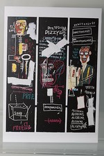 JEAN-MICHEL BASQUIAT : "HORN PLAYERS"  Kunst-Postkarte 