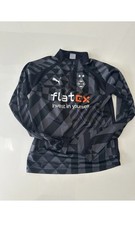 Original Puma Borussia Mönchengladbach Trainings Sweatshirt Zip Gr.M m.Werbung