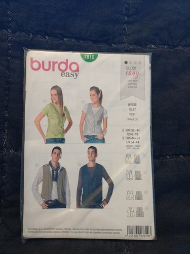 Burda 7810 schnittmuster - burda,