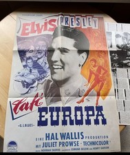 Original Paramount Kinoplakat „G.I. Blues Café Europa 1964 Elvis Presley Rarität