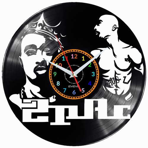 2pac vinyl wanduhr uhr - 2pac,