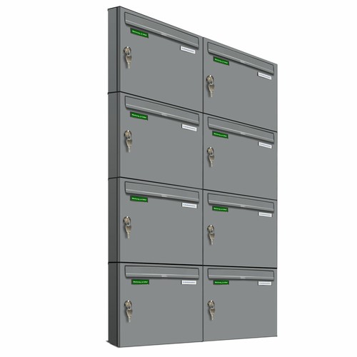 Basic 8er briefkasten ral 9006 - basic,