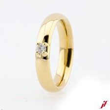 Ring 585/14K Gelbgold ca. 0,09 ct Diamant Brillant  - Wert 1.100 €