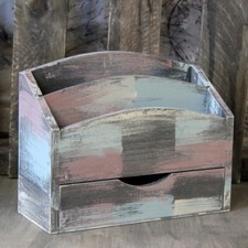 Vintage Briefablage Holzablage