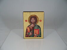 SIEBDRUCK IKONE "CHRISTUS PANTOKRATOR" H 14,5 cm neu. Jesus Bild Bilder Ikonen