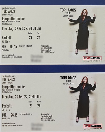 Tori amos konzerttickets - tori, x