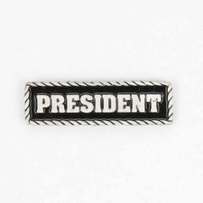 Biker Motorrad Club Member MC President Präsident Pin Anstecker Anstecknadel NEU