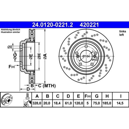 Bremsscheibe ate - bremsscheibe,