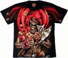 Rock Chang Game Over Joker HD Cartoon T-Shirt Schwarz 2-sided Glow In The Dark L