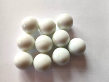 5 Murmeln weiß 25mm aus Glas