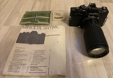 Minolta SRT Kamera mit Osawa MC 80-205mm 1:4.5 Macro Objektiv