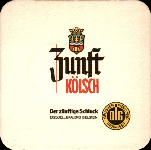Bierdeckel zunft kölsch - bierdeckel,