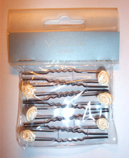 6x HAARNADELN ROSE Haarklemmen