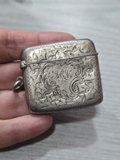 Vesta Etui massiv Silber