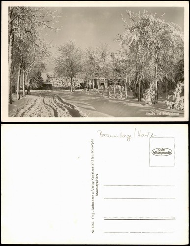 Ansichtskarte braunlage - ansichtskarte,