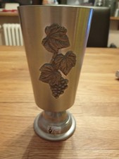 Zinn Kelch Becher 15,5 cm