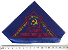 DDR Aufnäher FDJ JP Junge Pioniere 40 Jahre Woroschilow lager Pionierferienlager