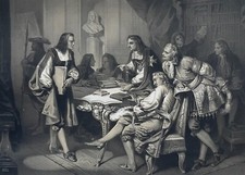 Dampffund, Alte Lithographie, 19. Jh.