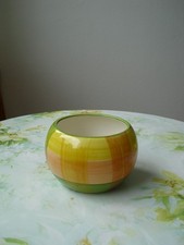 Leni Übertopf gelb grün orange gestreift Blumentopf Streifen Blumen Topf klein