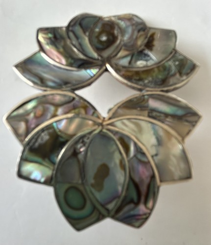 Vintage alpaka brosche - vintage,