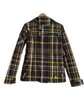 Burton Snowboard Ski Anzug Schwarz Braun Gelbe Jacke Gelbe Hose Größe M 38