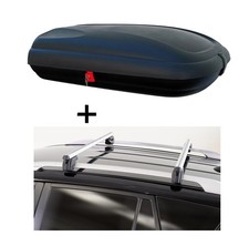 Dachbox VDPBA320L+Dachträger Sherman für Volkswagen Golf VII (5G) Variant 13-19