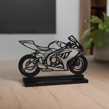 Suzuki GSX-R 600 Modell 3D Dekoration - Geschenk für Motorradfans
