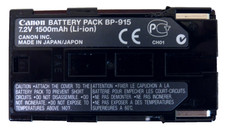 Original Canon BP-915 Camcorder Akku für XH A1, XH G1, XL1, XL2, XM1, XM2
