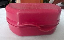 Tupperware Snacky, große Brotzeitbox,Reiseapotheke,Aufbewahrung,brombeer,gebr.