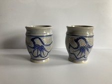 2 Becher Aus Steingut, wie  Neu