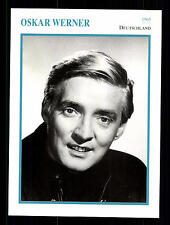 Oskar Werner STARPORTRAITKARTE - 80er Jahre TOP  + G 17030