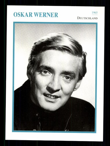 Oskar werner starportraitkarte - werner,