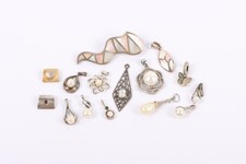 Silver Pendants,Pearl ,Mother of Pearl ,Butterfly x15 32.94g