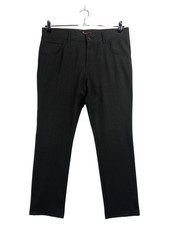 ALBERTO Herren Anzughose W33/L30 Schwarz Business Modern Polyester Viskose