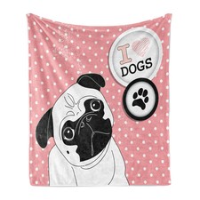 Mops Weich Flanell Fleece