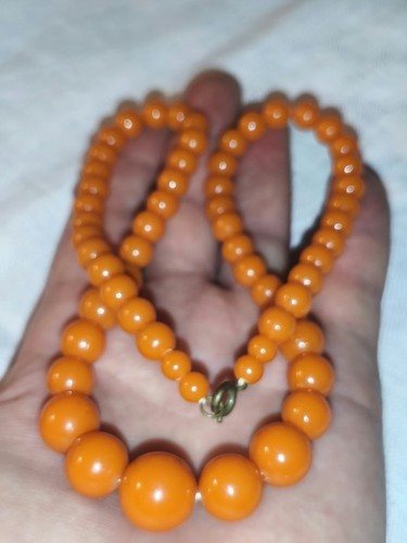 Vintage kette honigfarben - kette,