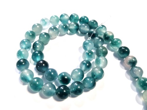 Jade kugeln perlen blau - kugeln,